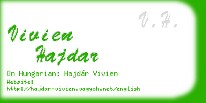 vivien hajdar business card