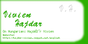 vivien hajdar business card